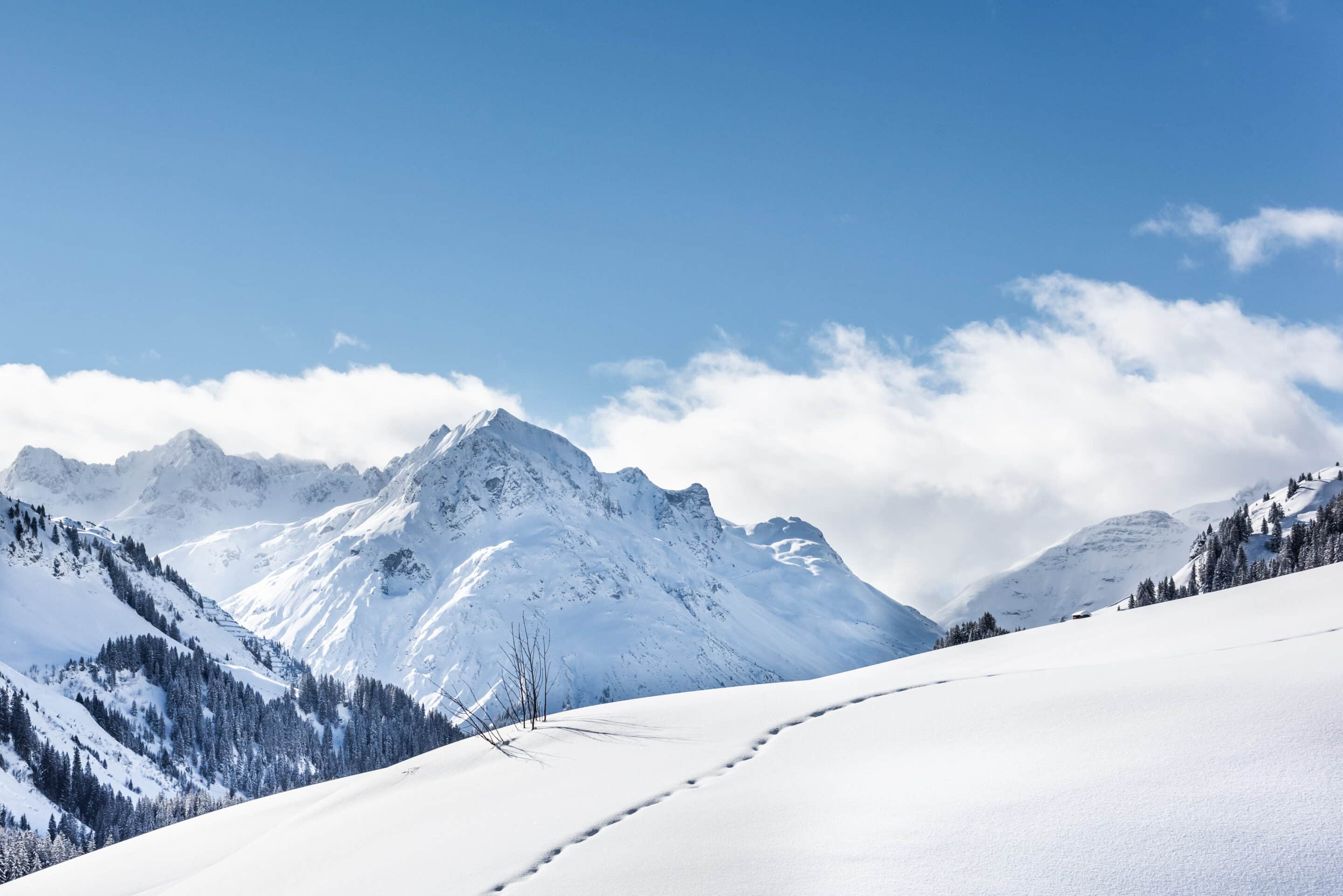 Winterlandschaft in Schröcken