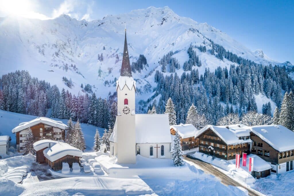 Winterlandschaft von Schröcken