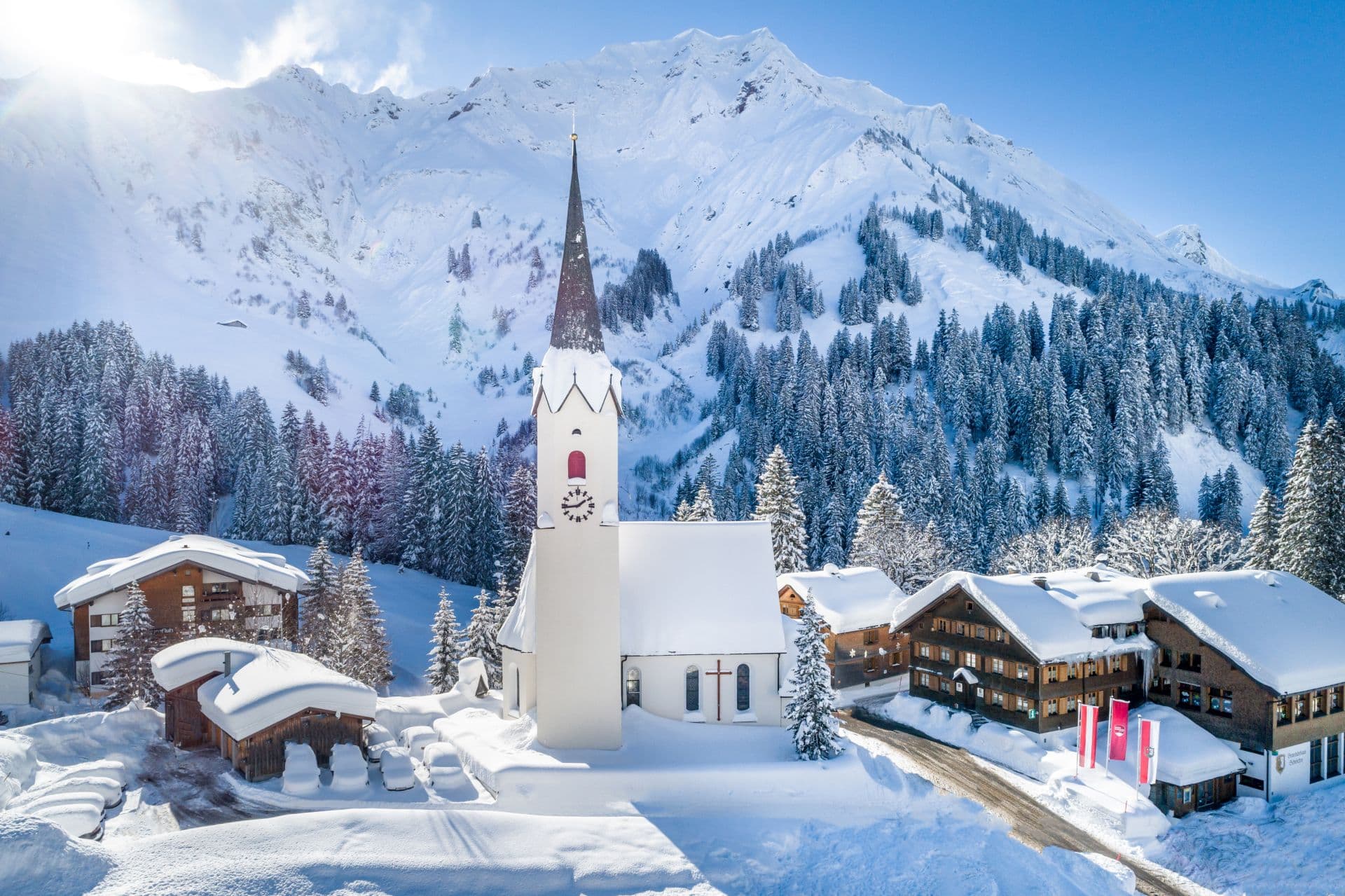 Winterlandschaft von Schröcken