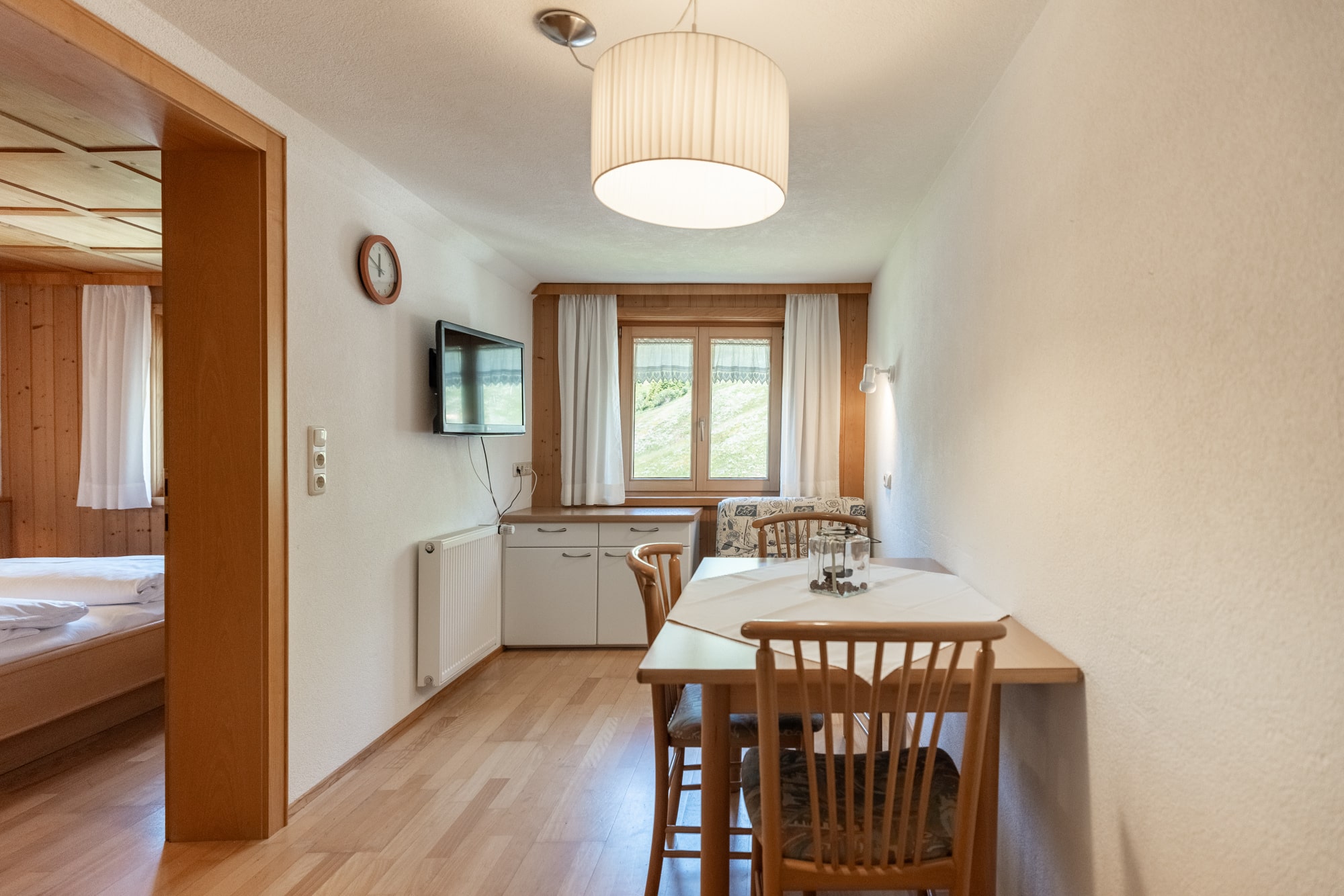 Essecke im Apartment Murmele