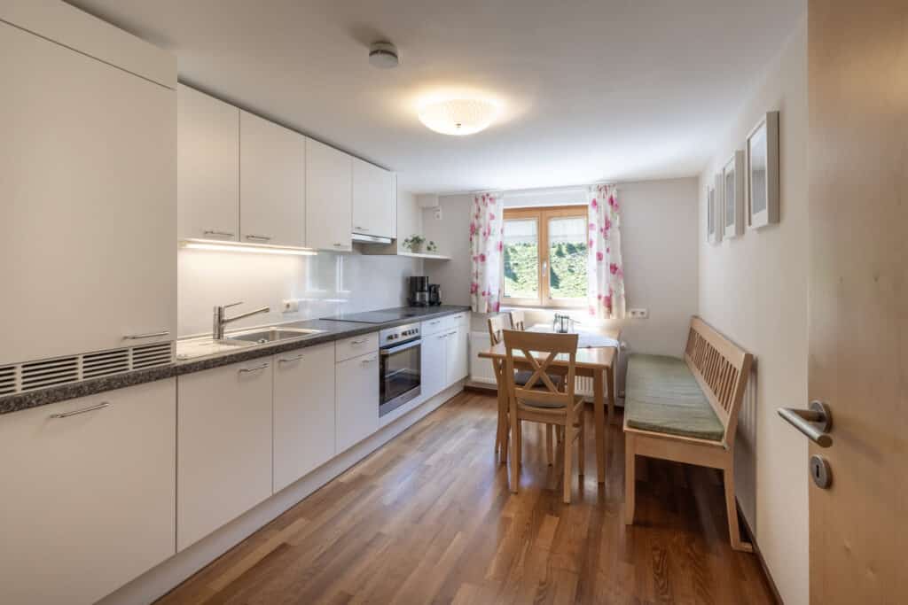 Küche im Apartment Edelweiß