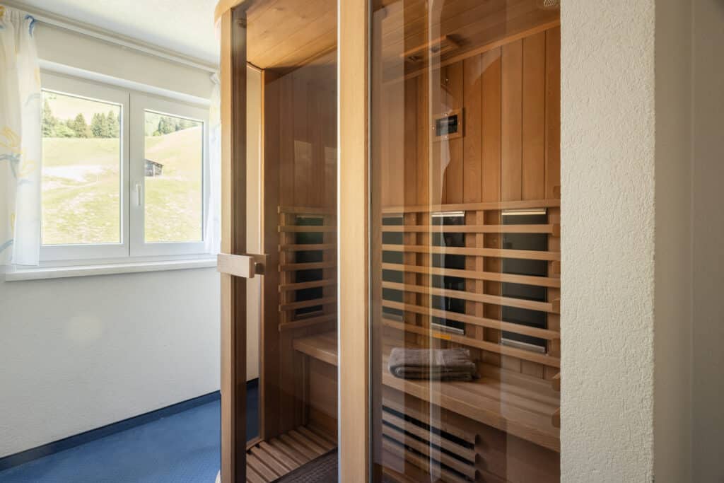 Sauna im Apartment Panorama