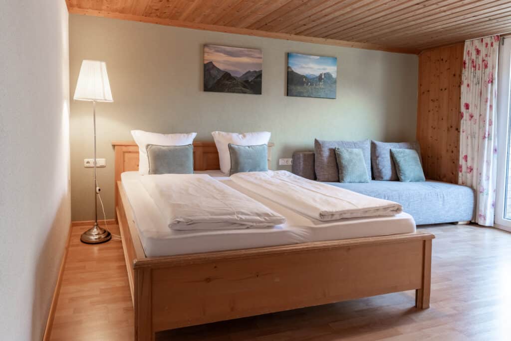 Schlafzimmer im Apartment Panorama